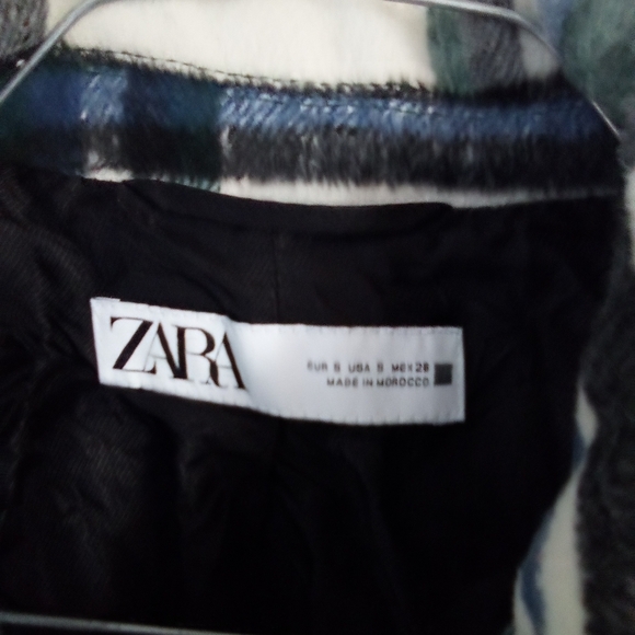 Zara Plaid Jacket - Green and White ( Bag F ) - Picture 3 of 3